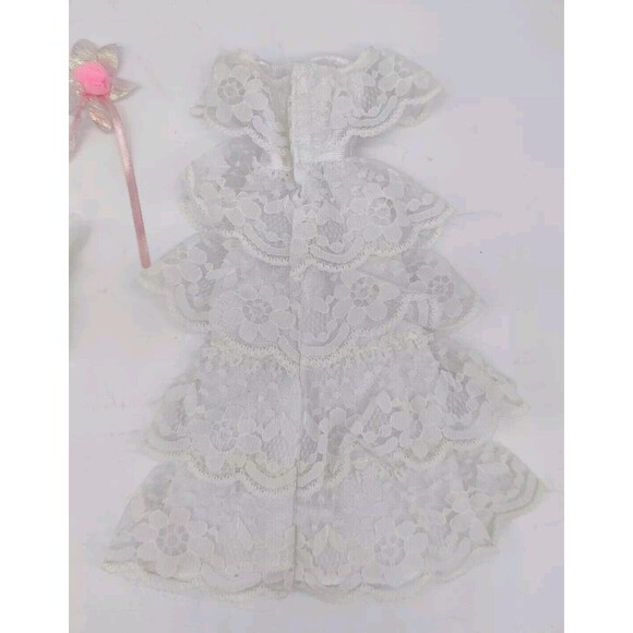 Vintage 1990 The Bridal Collection Barbie Wedding Dress Bouquet Vale #779 Mattel - Picture 6 of 15